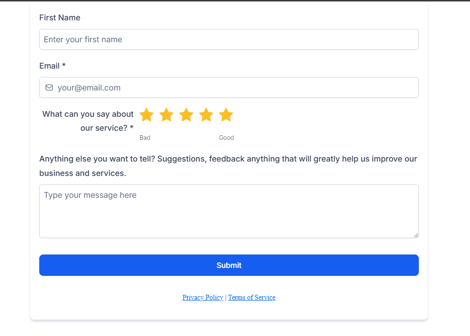 Review Form